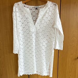 White Lace Top by J. Valdi